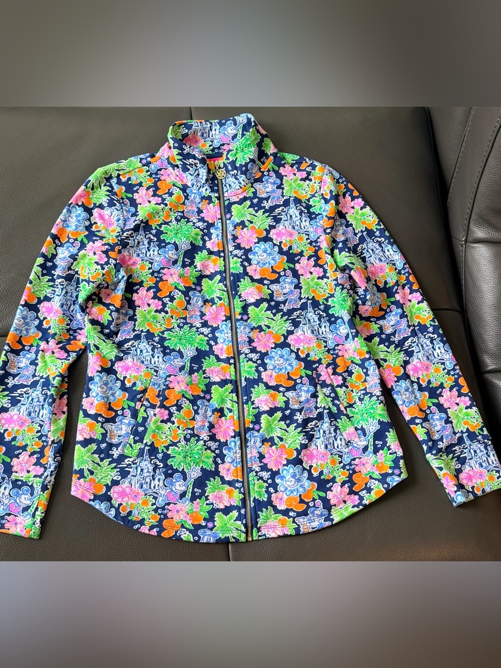 NWOT Lilly Pulitzer x Disney Leona Zip-Up Jacket Sz M
